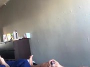 Stroking my Black Dick In Bed