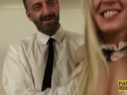 Submissive UK teen pussy disciplined by maledoms big cock 6/16