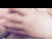 Curvy blonde in purple thong 5/16