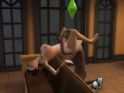 big booty on the couch sims 4