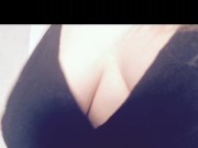 Curvy blonde black lingerie striptease 5/16