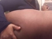 Hairy Thick Thighs Curvy Ebony BBW Strip - Cami Creams 13/16