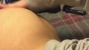 Twink fingers and fucks himself