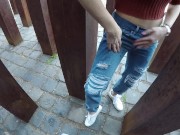 Tyler Nixon and Anya Olsen blowjon in public 14/16