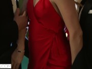VIXEN Tori Black Takes on Two Cocks In An Award Show After Party