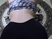 I asked him to cum on my yoga pants after gym 6/16