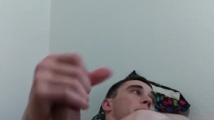 Teen boy jack off/first time playing with virgin butt