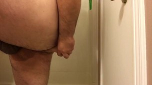 Dildo deepthroating demonstration, with a bonus!