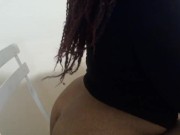 Small Waist Wide Hips Fat Ass Shaking on Chair Hairy - Cami Creams 11/16