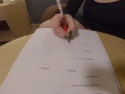 Sexual Endurance Exam | Timed BlowJob from Redhead Ginger Teacher 16/16