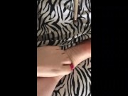 Curvy blonde feet in heels and pussy play 6/16