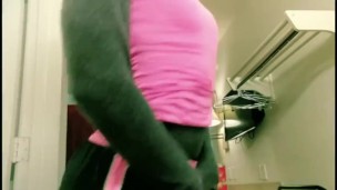 Sexy in pink Striptease and Masterbation