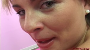 Girlfriends do Anal with a guy in a threeway