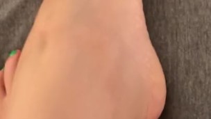 Kiara Skye’s St. Patrick’s Day Pedicure Foot Fetish Tease