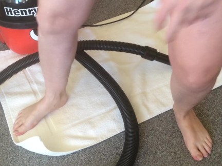 Horny girl - vacuum - pussy