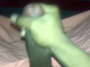 Jerking off before work
