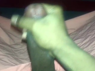 Jerking off before work