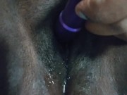 playing with squirting pussy