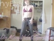 Big Tits Redhead teen Striptease, ass spread, boob bounce 4/16