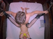 Ginger Caught Masturbating to Friend Vid | Chained and Fucked till Creampie 14/16