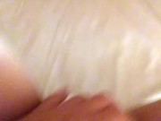 Incredibly wet pussy. Soaking panties and moans. Teen girlfriend 1/16