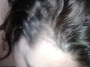 White mom her _out side and i left the door open