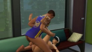 while everyone were sex in the living room