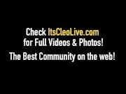 Cam Cutie Its Cleo Rubs Cunt & Cums inside her Boy Shorts! 1/16