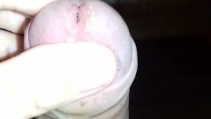shiny cock precum 4