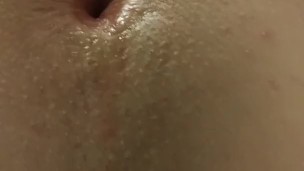 Gaping my smooth butthole open