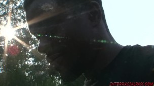 Skinny babe Petra takes massive black cock