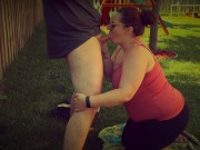 Outdoor Blowjob and Facial Clip - Married Couple 10/16