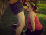 Outdoor Blowjob and Facial Clip - Married Couple 3/16