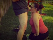 Outdoor Blowjob and Facial Clip - Married Couple 6/16