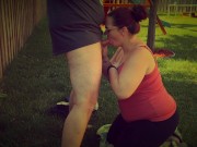 Outdoor Blowjob and Facial Clip - Married Couple 7/16