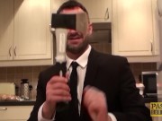 Hardfucked plumper fed with doms big cock and hot cum 4/16