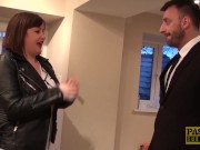 Hardfucked plumper fed with doms big cock and hot cum 5/16