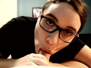 POV BJ Kiwwi sucks on FRIENDS small cock while HUSBAND isn't home! 1/16