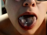 POV BJ Kiwwi sucks on FRIENDS small cock while HUSBAND isn't home! 16/16