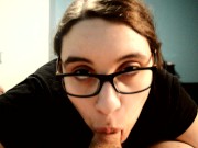 POV BJ Kiwwi sucks on FRIENDS small cock while HUSBAND isn't home! 6/16