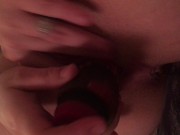 Milf fucking herself with her vibrater** 9/16