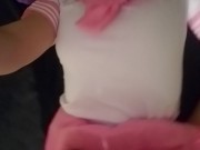 Cutesy girl plays with her new toy 15/16