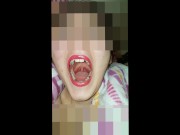 Girl Open wide Mouth 8/16