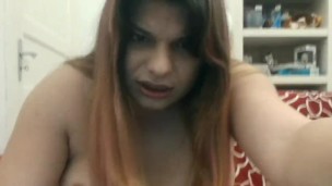 cassy ts do an incredible cumshot in cam show