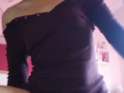 Hot big ass blonde dreams of begins fucked by twococks,what you did not see 3/16