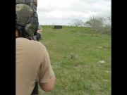 Two Gun Too Much FUN! Sig PM400 Pistol & SB15 Video Glock 17 9mm Shooting