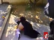 Kinky dyke babes strapon fucking in luscious threesome 3/16