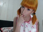 Spitting all over daddy's big cock - Spit fetish 16/16