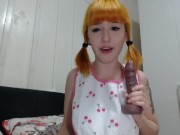 Spitting all over daddy's big cock - Spit fetish 6/16