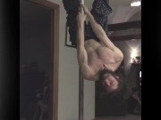 Slow mo pole trick